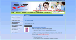 Desktop Screenshot of products.minigrip.com